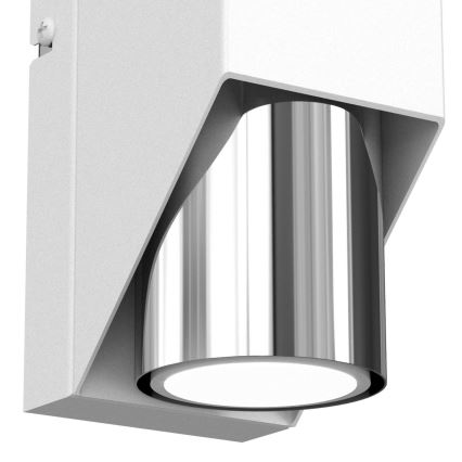 Wandlamp WALL 1xGU10/8W/230V wit/glanzend chroom 