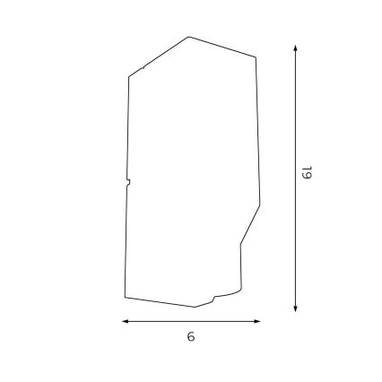 Wandlamp WALL 1xGU10/8W/230V wit/glanzend chroom 