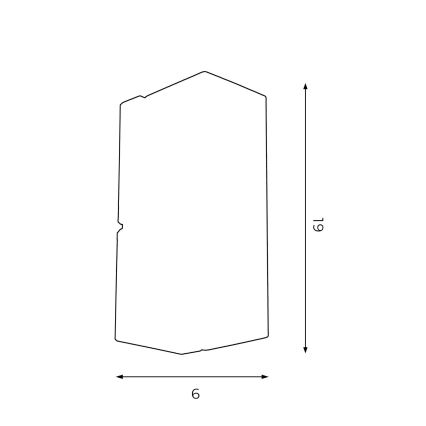 Wandlamp WALL 1xGU10/8W/230V wit