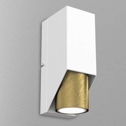 Wandlamp WALL 1xGU10/8W/230V wit/messing