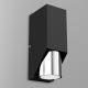Wandlamp WALL 1xGU10/8W/230V zwart/glanzend chroom 