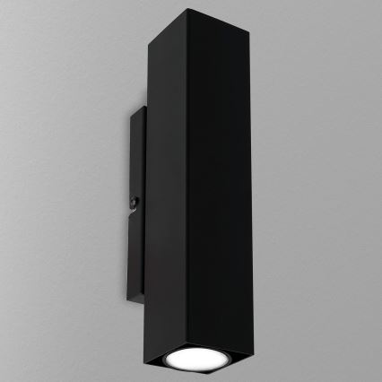 Wandlamp WALL 2xGU10/8W/230V zwart