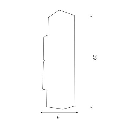 Wandlamp WALL 2xGU10/8W/230V zwart