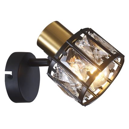 Wandlamp ZAHARA 1xE27/10W/230V zwart