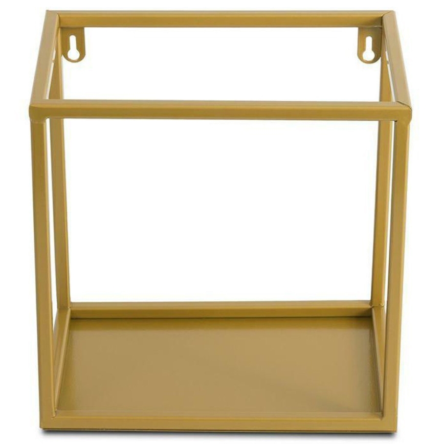 Wandplank 24x24 cm goud