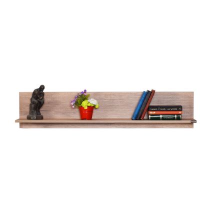 Wandplank 25x120 cm bruin