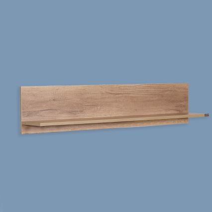 Wandplank 25x120 cm bruin