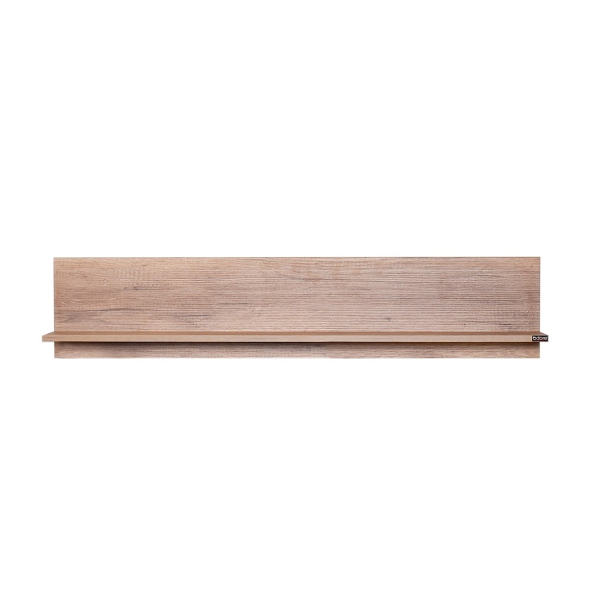 Wandplank 25x120 cm bruin