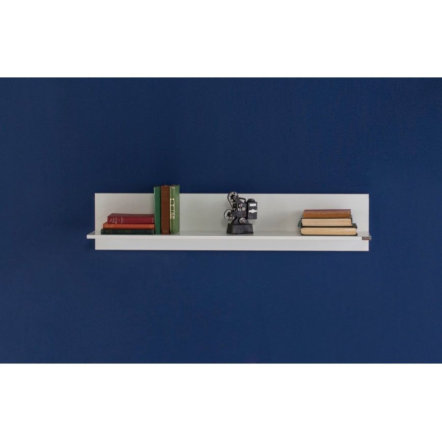 Wandplank 25x120 cm wit