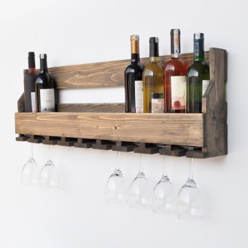 Wandplank 28x102 cm sparren bruin