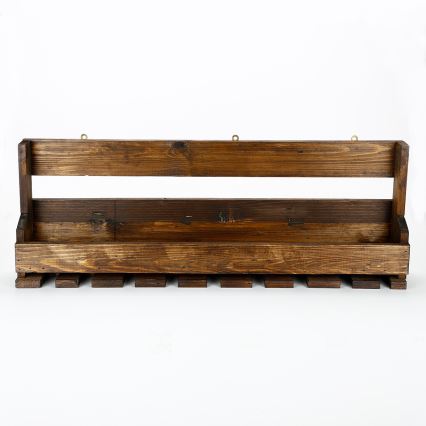 Wandplank 28x102 cm sparren bruin