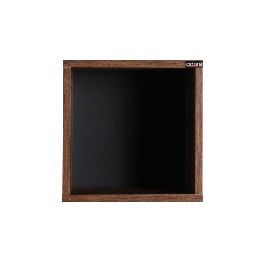 Wandplank 33x33 cm bruin