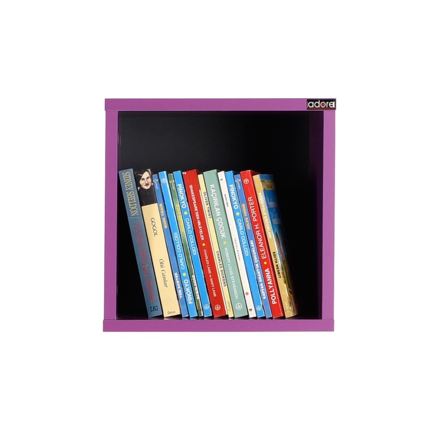 Wandplank 33x33 cm paars