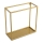 Wandplank 35x35 cm goud