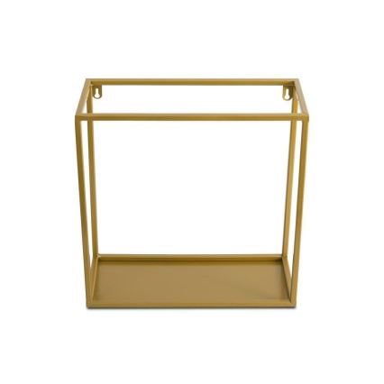 Wandplank 35x35 cm goud