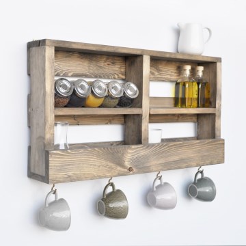 Wandplank 38x70 cm vuren