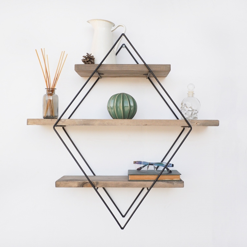 Wandplank 60x60 cm spar