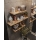Wandplank 70x60 cm goud/bruin