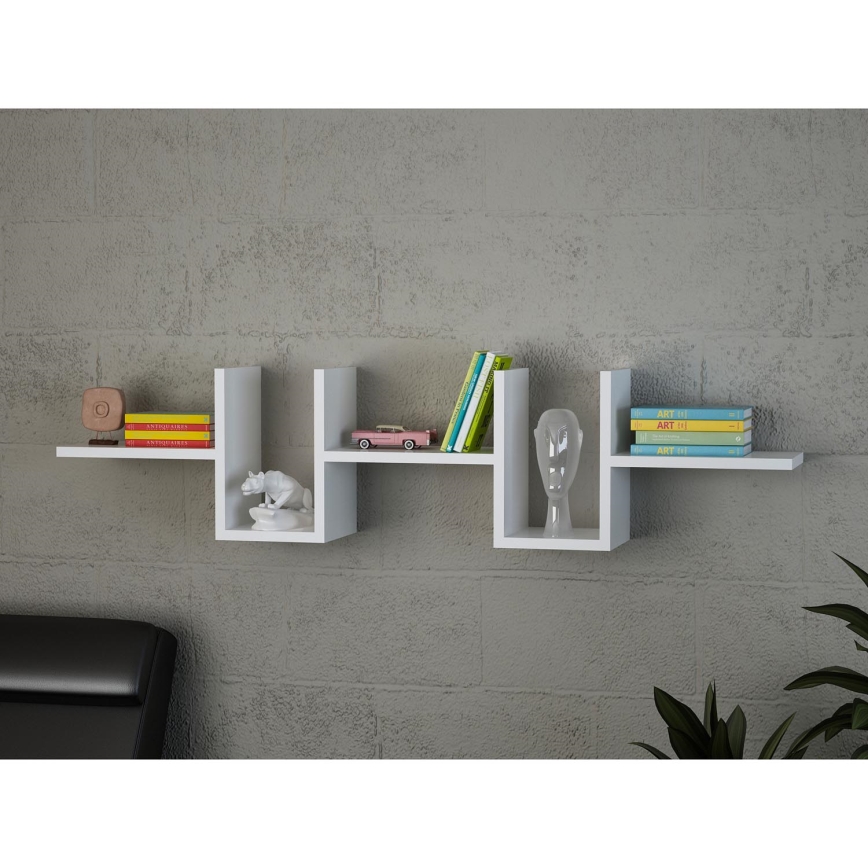 Wandplank ALONZA 20x130 cm wit