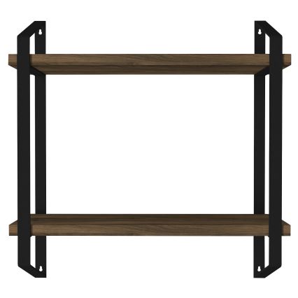 Wandplank ARNO 47x45 cm bruin/zwart