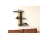 Wandplank BAHRO 90x111 cm antraciet/bruin