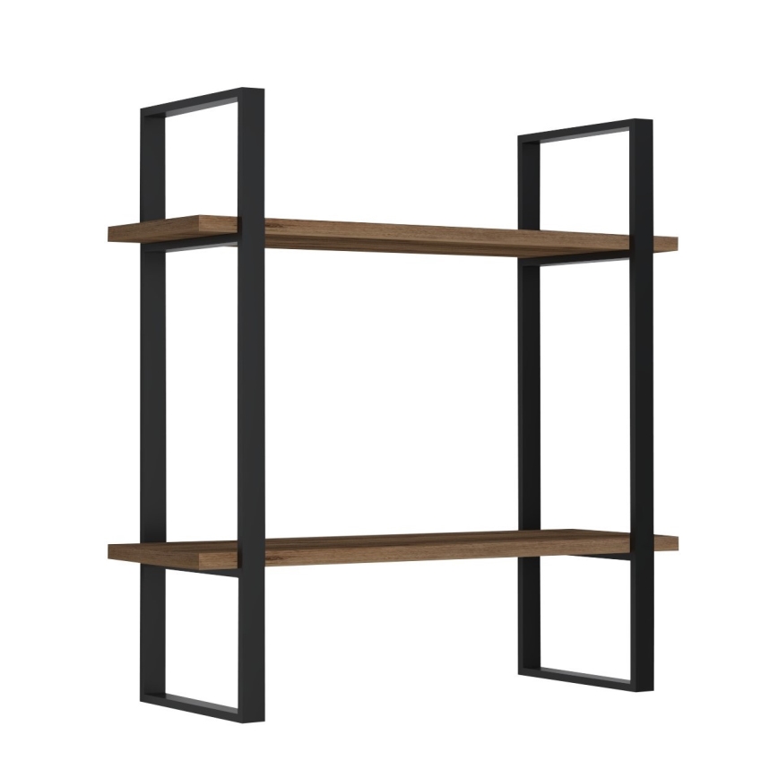 Wandplank BUBA 70x70 cm bruin/antraciet