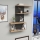 Wandplank DESTAN 65x96x19 cm antraciet/bruin