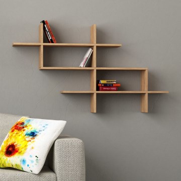 Wandplank HALIC 82x150 cm eiken