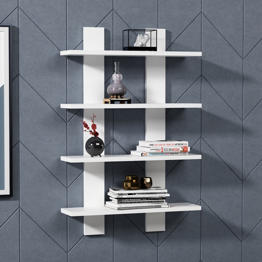 Wandplank LAUREL 90x60 cm wit