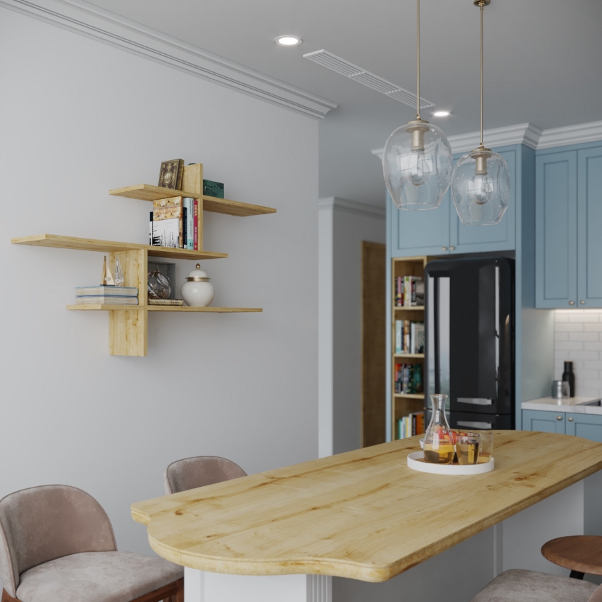 Wandplank LEO 80,5x123 cm eiken