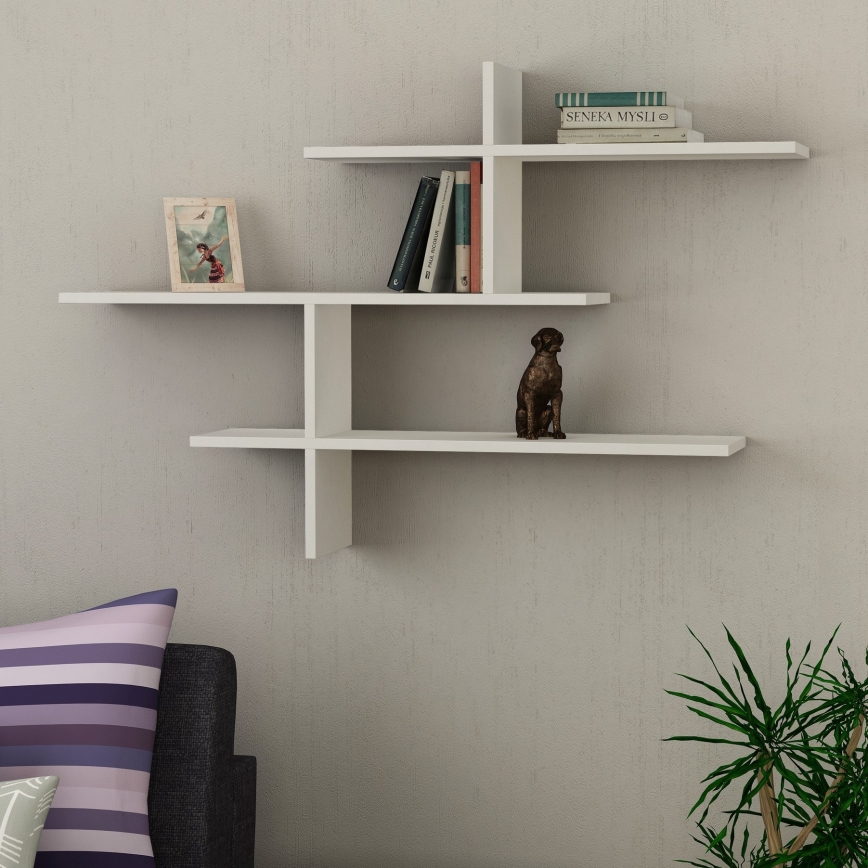 Wandplank LEO 80,5x123 cm wit