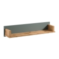 Wandplank MENTA 110x20x21 cm eik Wotan/groen