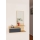 Wandplank met Spiegel ROZELLA 90x60 cm beige/antraciet