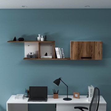 Wandplank NEWRA 35x150 cm bruin