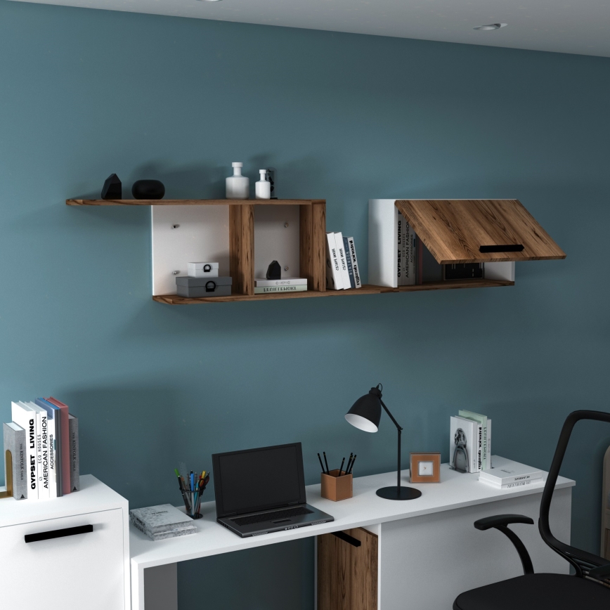 Wandplank NEWRA 35x150 cm bruin
