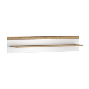 Wandplank PRIME 12x104 cm eik riviera/wit