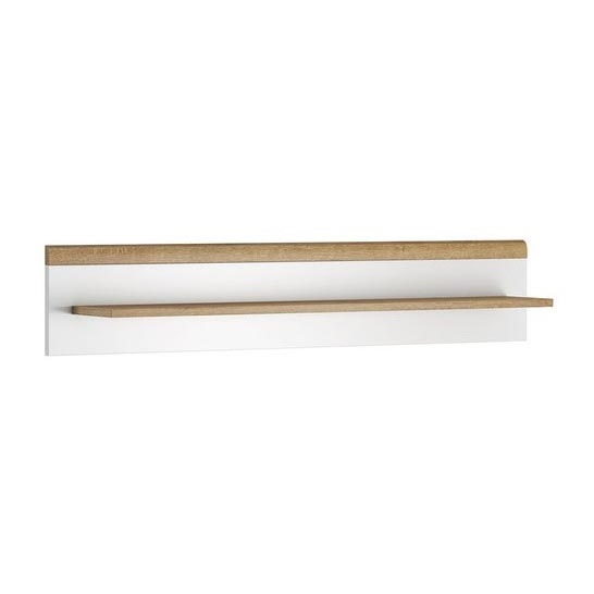 Wandplank PRIME 12x104 cm eik riviera/wit