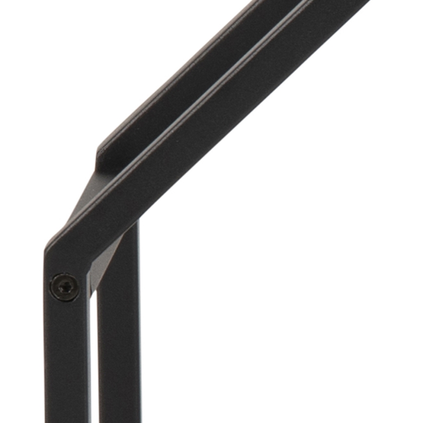 Wandplank SARON 77x77 cm eiken/zwart