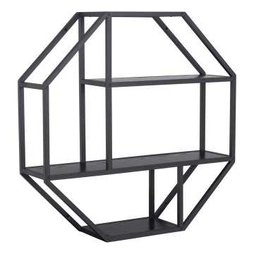 Wandplank SARON 77x77 cm zwart