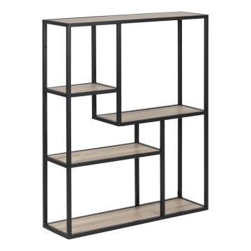 Wandplank SARON eiken sonoma/zwart