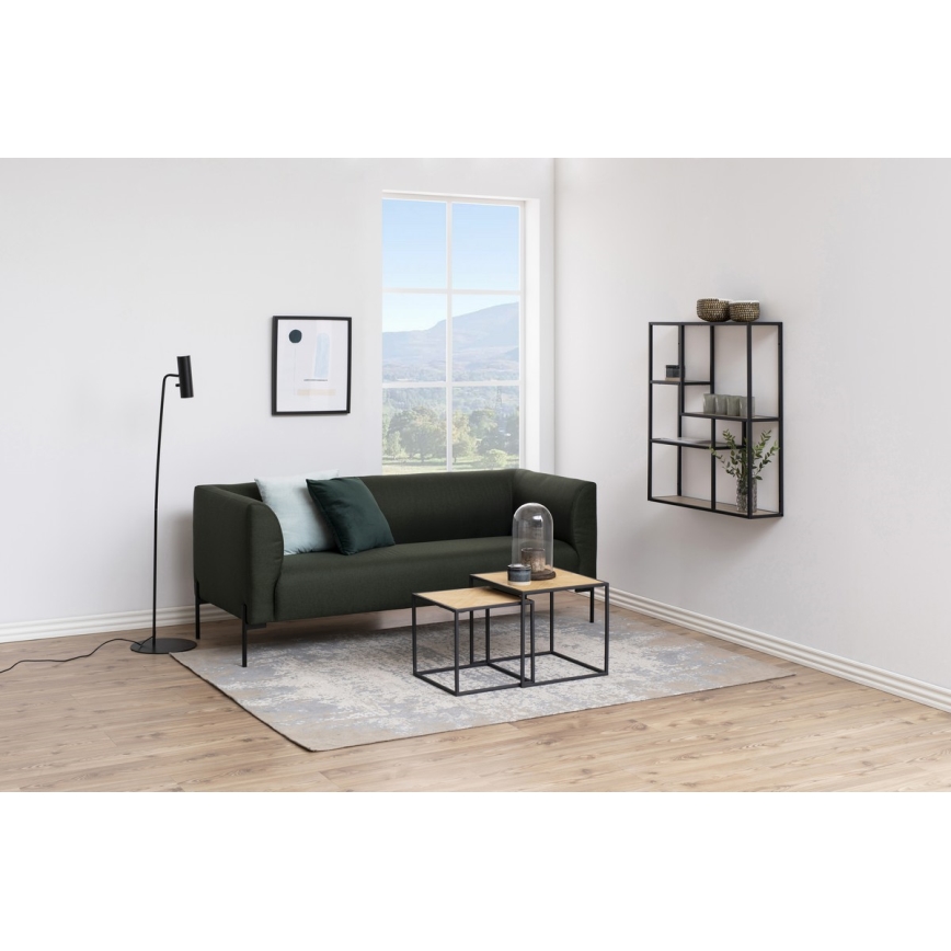 Wandplank SARON eiken sonoma/zwart