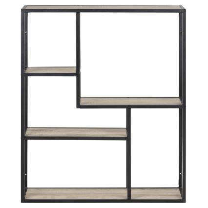 Wandplank SARON eiken sonoma/zwart