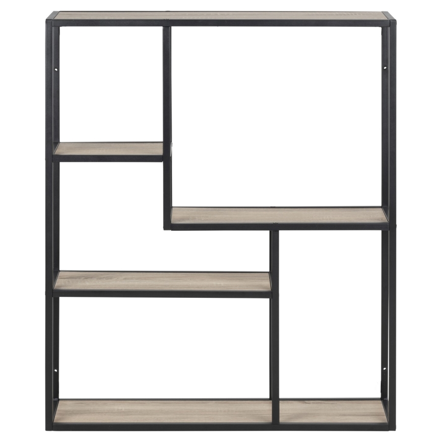 Wandplank SARON eiken sonoma/zwart