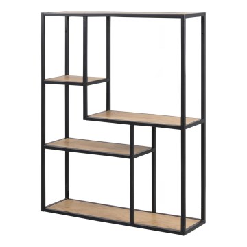 Wandplank SARON eiken/zwart