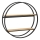 Wandplank SHELF diameter 62,5 cm eiken