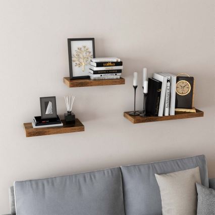 Wandplank SHELFY bruin