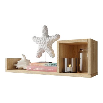 Wandplank SILETO 20x60 cm eiken sonoma
