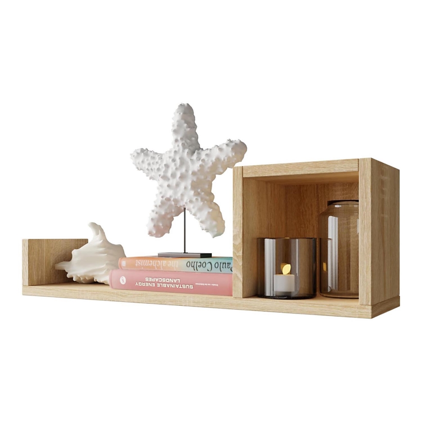 Wandplank SILETO 20x60 cm eiken sonoma