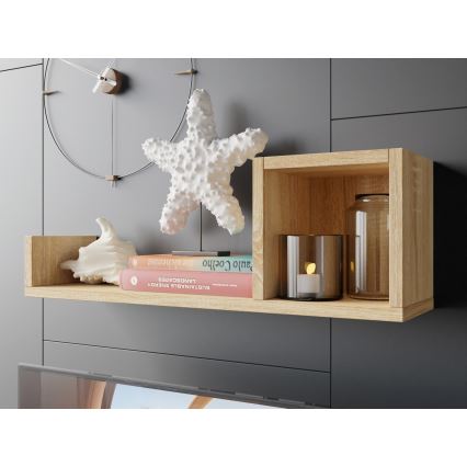 Wandplank SILETO 20x60 cm eiken sonoma