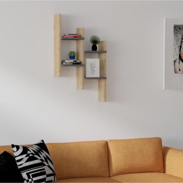 Wandplank SU 85x49 cm beige/antraciet